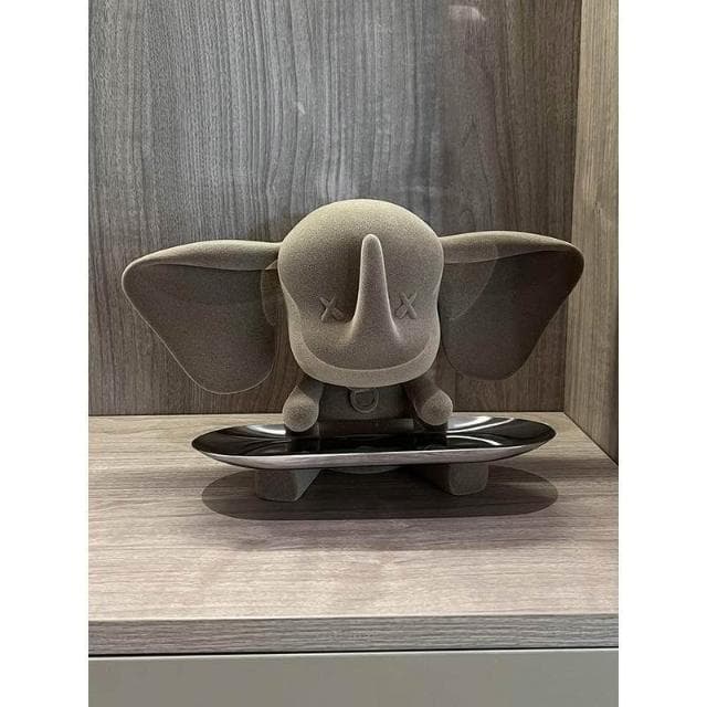 擺設 擺件 裝飾品 輕奢小飛象託盤擺件入門入戶玄關鑰匙收納裝飾品客廳家居喬遷禮物