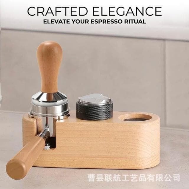 木制壓粉器 辦公室手沖咖啡研磨器 咖啡錘咖啡機配件咖啡研磨收納