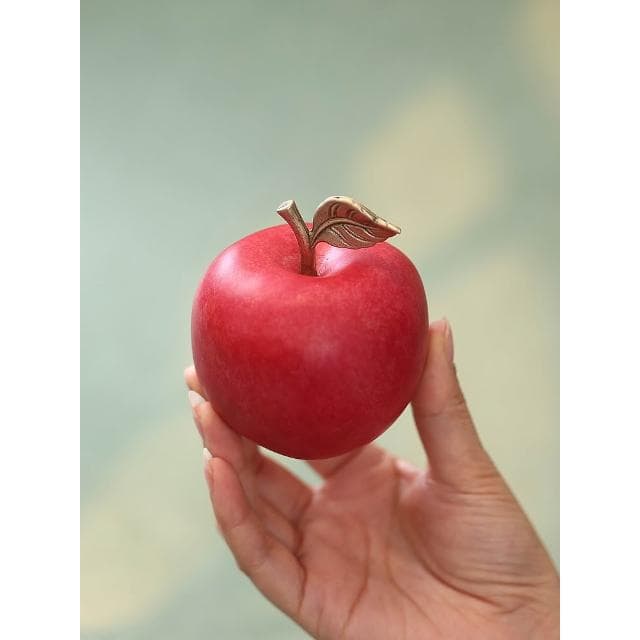 仿真平安铜苹果居家摆件桌面创意电视柜圣诞节金苹果装饰礼品礼物