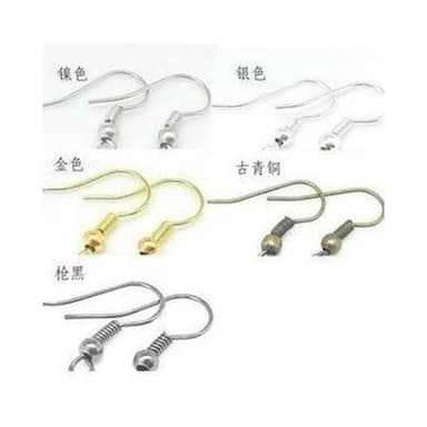 耳勾 一對/耳勾/DIY配件材料/耳環/耳勾手工飾品/鍍925銀帶珠耳鈎/耳鉤/耳鈎/耳針/耳夾/帶珠耳鈎/抗過敏材質