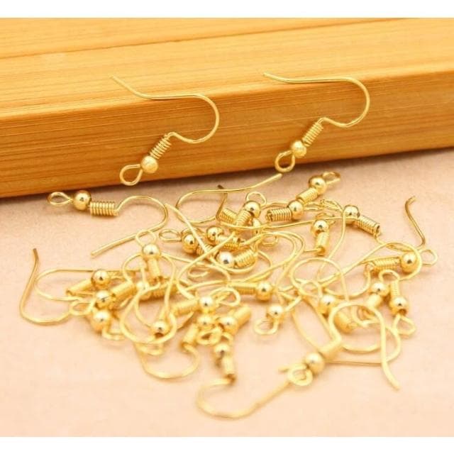 耳勾 一對/耳勾/DIY配件材料/耳環/耳勾手工飾品/鍍925銀帶珠耳鈎/耳鉤/耳鈎/耳針/耳夾/帶珠耳鈎/抗過敏材質
