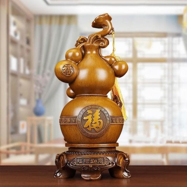 擺件   葫蘆招財擺件 福祿如意木紋葫蘆 葫蘆擺件 開業送禮 開店送禮 入厝禮物 招財 新家入厝 辦公室桌麵裝飾品 開業喬遷禮品