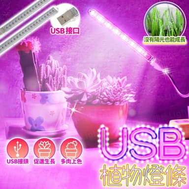 USB植物燈條 植物生長燈 植物日照燈 植物燈管 多肉燈 補光燈 夾燈 燈管 盆栽燈 紅藍燈 生長燈 水草燈