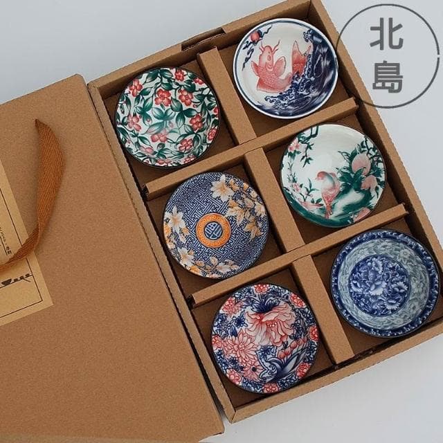 斗笠杯 主人杯  茶器 品茶 泡茶組 茶杯套裝 6只禮盒裝 禮品 青花瓷斗笠杯 陶瓷品茗杯 復古 茶盞禮物
