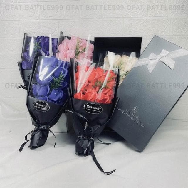 香皂花束 母親節花束 畢業禮物 永生花 情人節禮物  仿真花 玫瑰花 教師節禮物 交換禮物 HW42