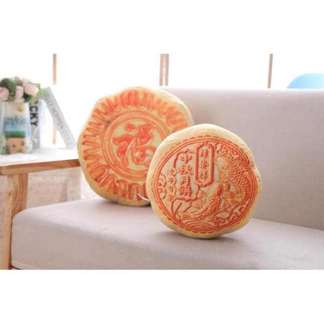 仿真月餅抱枕 中秋節 交換禮物 靠墊 坐墊 抱枕 月餅 創意抱枕 食物抱枕 生日禮物 中秋送禮 HL83