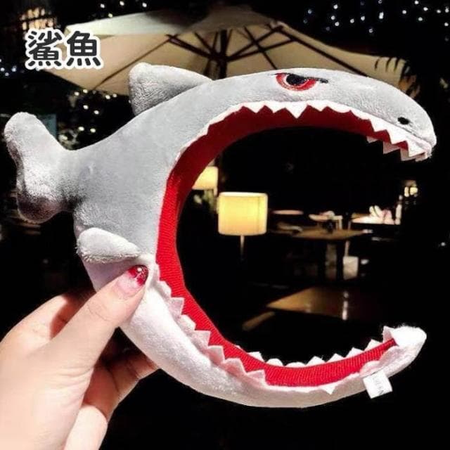 IG搞笑髮箍 聖誕節 交換禮物 生日禮物 創意禮物 鯊魚髮箍 龍蝦髮箍 恐龍髮箍 誕節禮物 髮箍 頭套 HL81