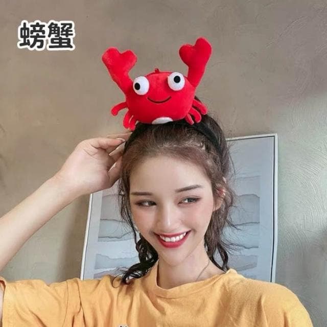 IG搞笑髮箍 聖誕節 交換禮物 生日禮物 創意禮物 鯊魚髮箍 龍蝦髮箍 恐龍髮箍 誕節禮物 髮箍 頭套 HL81