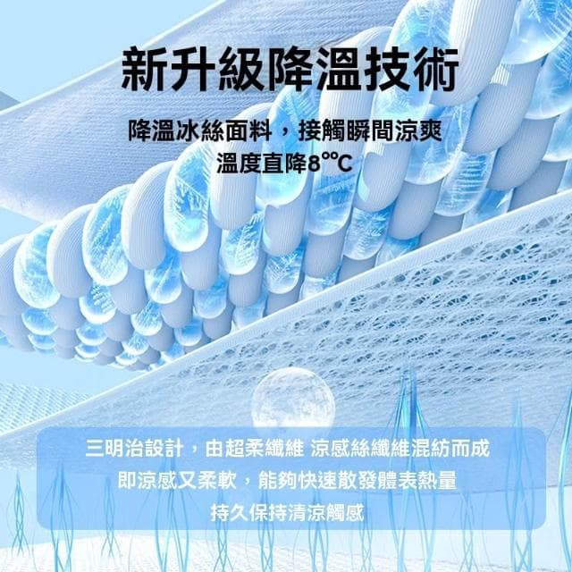 ❄免运❄冰絲涼感床包  涼感床墊 絲涼蓆  床罩涼感絲 床單 床套 空調冰涼墊 涼而不冰 保潔墊 床墊套單人/雙人/加大 膠床包 天然乳膠墊