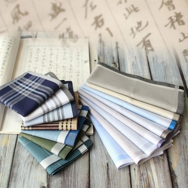 【巴黎精品】現貨+預購 手帕禮盒純棉方巾 單入古風吸汗夏季經典父親節生日禮物男配件27款p1ae1