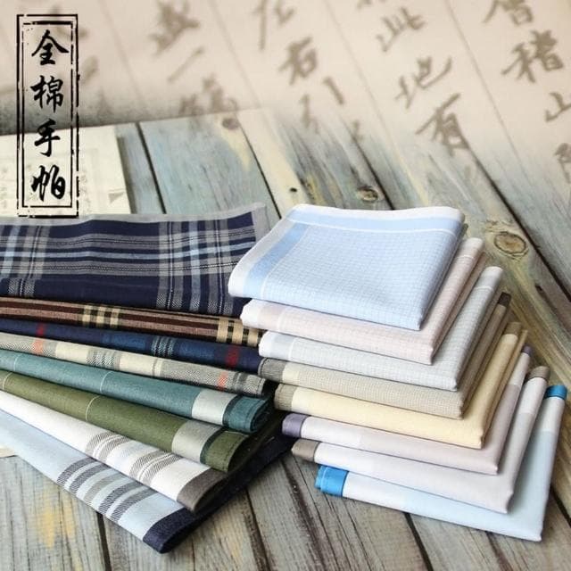 【巴黎精品】現貨+預購 手帕禮盒純棉方巾 單入古風吸汗夏季經典父親節生日禮物男配件27款p1ae1
