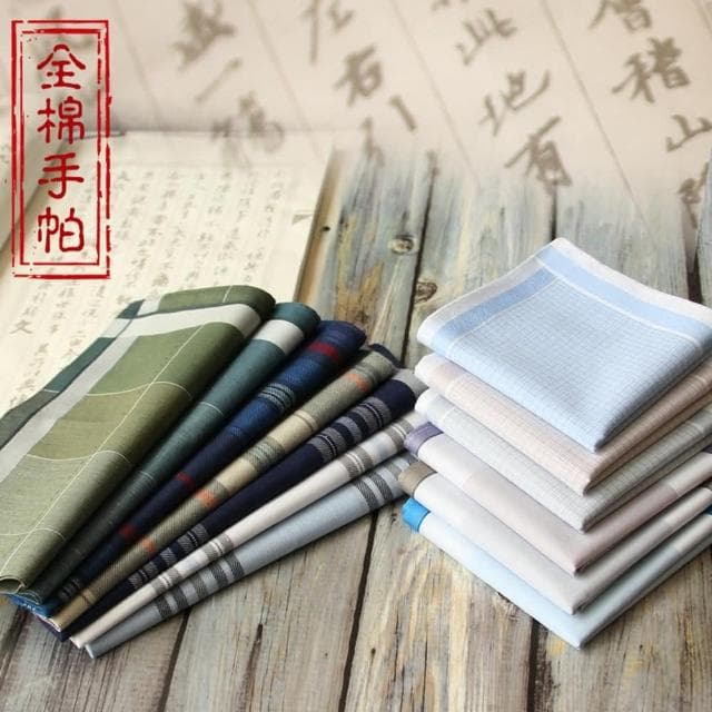 【巴黎精品】現貨+預購 手帕禮盒純棉方巾 單入古風吸汗夏季經典父親節生日禮物男配件27款p1ae1