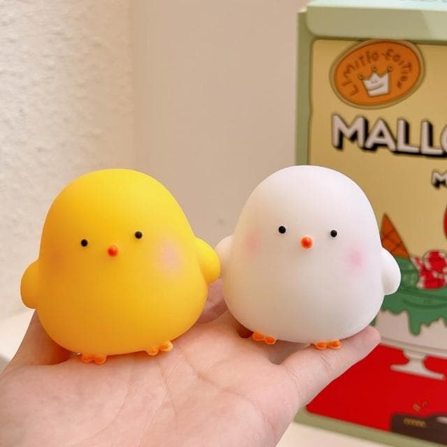 可愛小雞夜燈 聖誕節 交換禮物 日系 可愛動物  生日禮物 小雞夜燈 小台燈 學生臥室 床頭燈 創意 裝飾