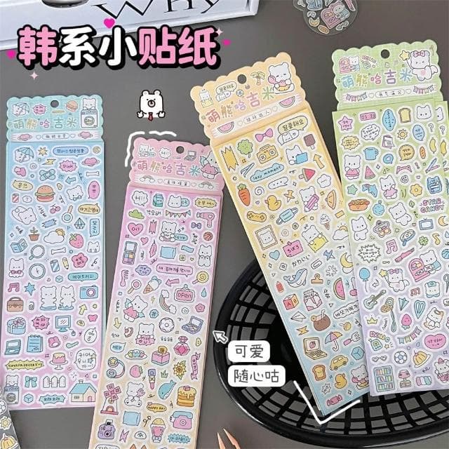 韓系ins創意小貼紙  小紅書爆款 封口貼紙 裝飾貼紙 出卡包材 小卡包裝 咕盤包裝小禮物 可愛貼紙