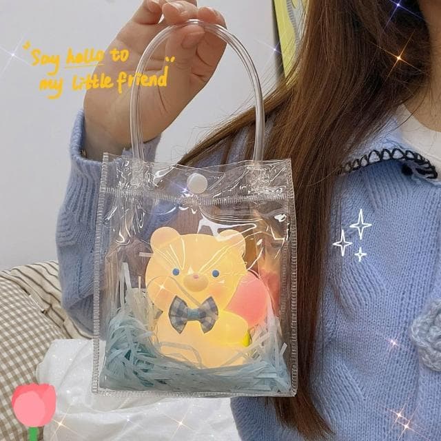 可愛小熊夜燈 聖誕節 交換禮物  學生臥室 床頭燈 創意 裝飾 日系 可愛動物  生日禮物 小雞夜燈
