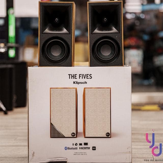 【Klipsch】Klipsch 古力奇 THE FIVES fives 五吋 主動式 喇叭 音響 藍牙 HDMIARC 光纖 雙色 公司貨 一年保