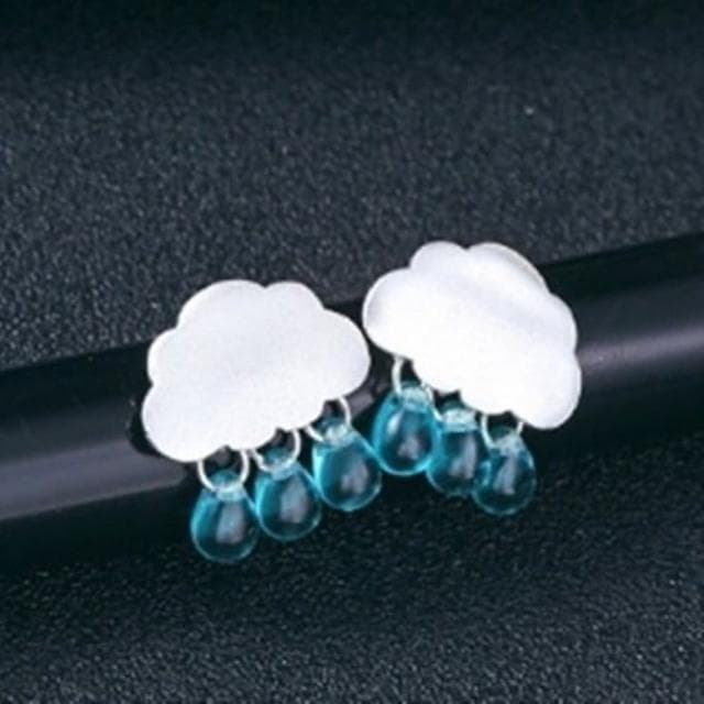 【米蘭精品】現貨+預購 925純銀耳環耳飾小巧可愛雲朵造型情人節生日聖誕節交換禮物女飾品73dz19