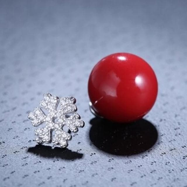 【米蘭精品】現貨+預購 925純銀耳環鑲鑽耳飾創意雪花造型情人節生日聖誕節交換禮物女飾品73dy51