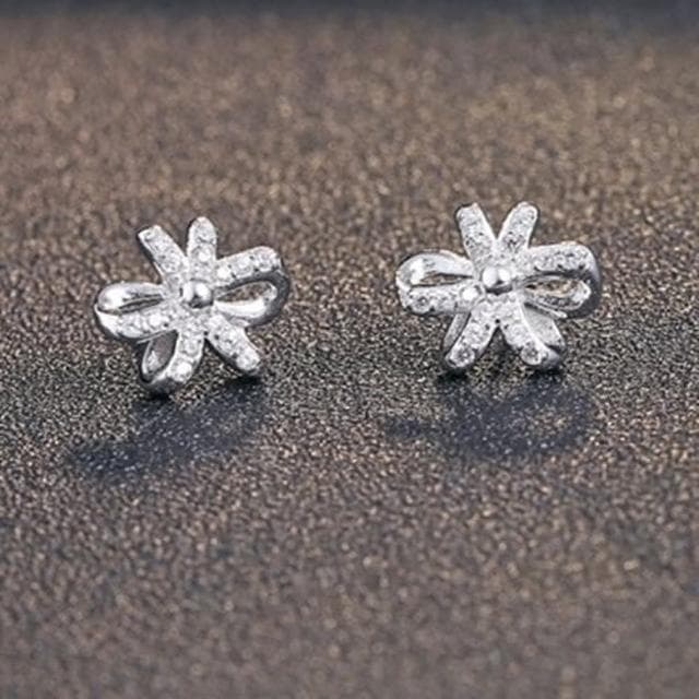 【米蘭精品】現貨+預購 925純銀耳環鑲鑽耳飾創意設計禮花造型情人節生日聖誕節交換禮物女飾品73dy116