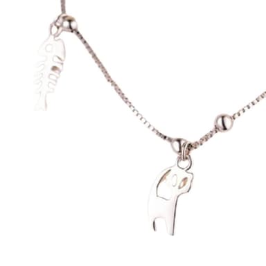 【米蘭精品】現貨+預購 925純銀腳鍊飾品日韓個性魚骨造型情人節生日聖誕節交換禮物73ib27