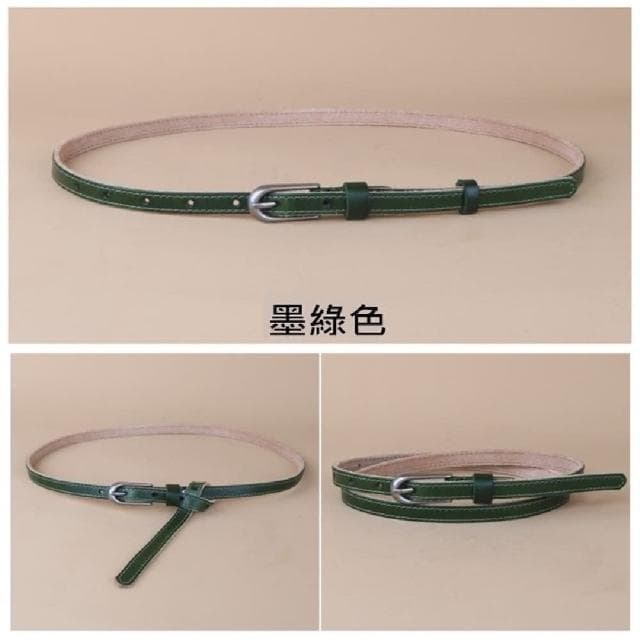 【米蘭精品】現貨+預購 皮帶真皮腰帶復古百搭簡約牛皮細腰帶女配件情人節生日聖誕節交換禮物5色74eg2