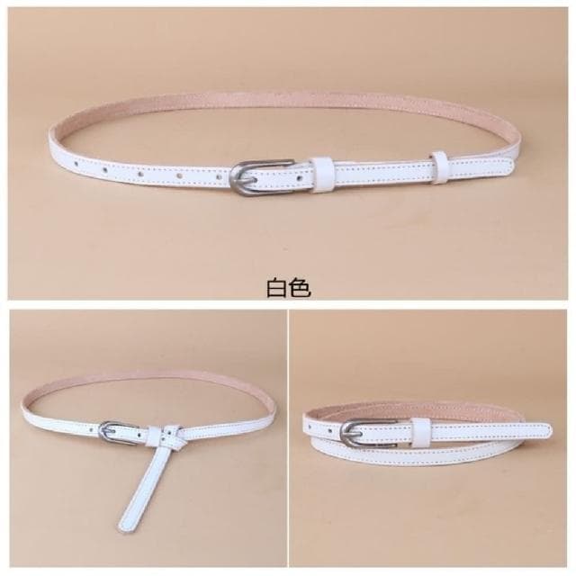 【米蘭精品】現貨+預購 皮帶真皮腰帶復古百搭簡約牛皮細腰帶女配件情人節生日聖誕節交換禮物5色74eg2