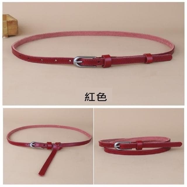 【米蘭精品】現貨+預購 皮帶真皮腰帶復古百搭簡約牛皮細腰帶女配件情人節生日聖誕節交換禮物5色74eg2