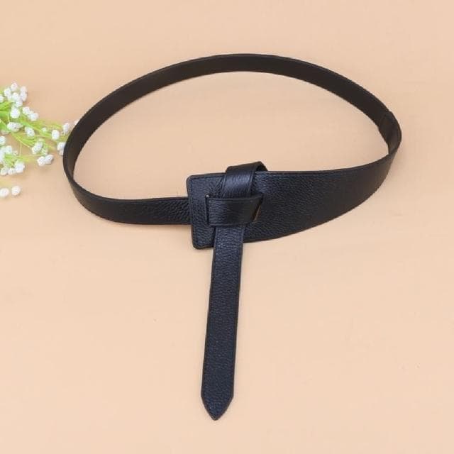 【米蘭精品】現貨+預購 皮帶真皮腰帶幾何感打結牛皮沙漏女配件情人節生日聖誕節交換禮物3色74eg3