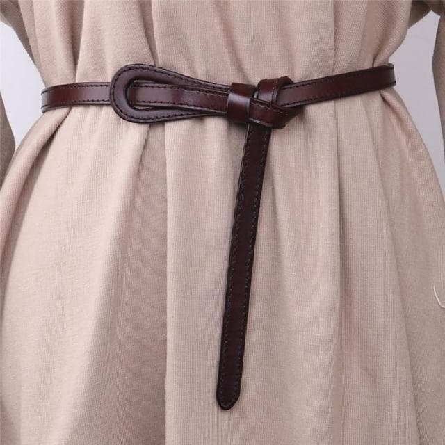 【米蘭精品】現貨+預購 皮帶真皮腰帶百搭時尚牛皮細款女配件情人節生日聖誕節交換禮物6色74eg5