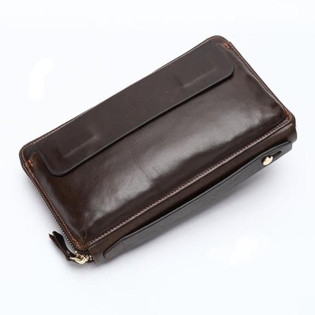 【米蘭精品】現貨+預購 手拿包真皮錢包-RFID長款牛皮休閒男包包父親節情人節生日禮物3色74cb7