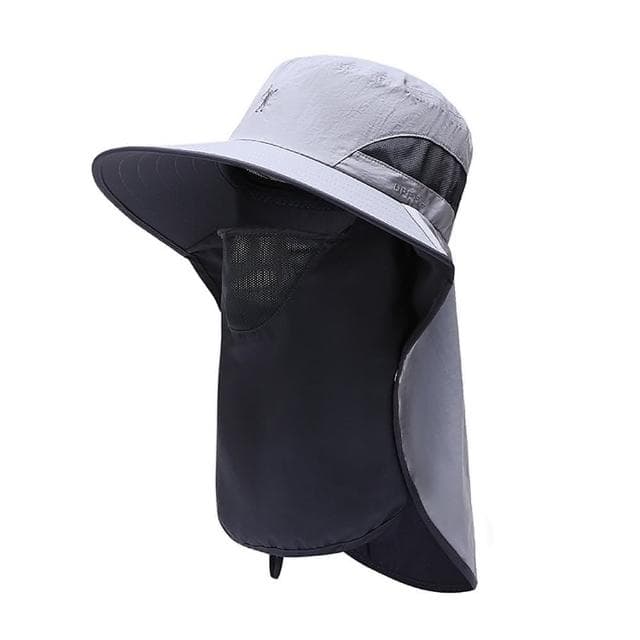 【米蘭精品】現貨+預購 防曬帽漁夫帽-可拆卸防水透氣大簷男女帽子父親節禮物9色74dx2
