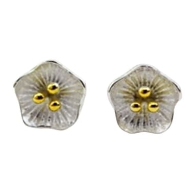 【米蘭精品】現貨+預購 耳環流行銀飾品耳針式耳飾時尚可愛小花蕊情人節生日禮物聖誕節交換禮物首選2色73ag207