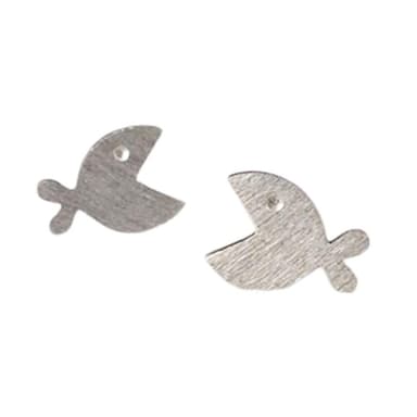 【米蘭精品】現貨+預購 耳環流行銀飾品耳針式耳飾時尚簡約開口小魚可愛情人節生日禮物首選73ag249