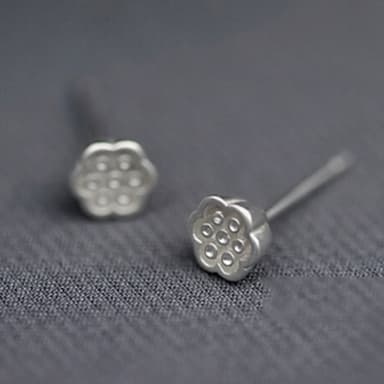 【米蘭精品】現貨+預購 耳環流行銀飾品耳針式耳飾蓮藕造型情人節生日禮物聖誕節交換禮物首選73ag1