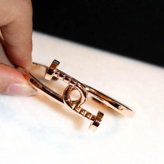 【米蘭精品】現貨+預購 玫瑰金手環獨特纏繞螺絲造型情人節生日聖誕節交換禮物女飾品73jq3