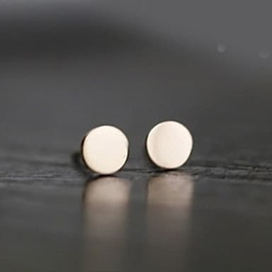 【米蘭精品】現貨+預購 玫瑰金耳環流行飾品時尚簡約百搭小豆豆母親節生日情人節聖誕節交換禮物71at3