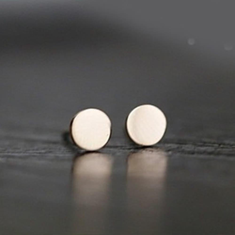 【米蘭精品】現貨+預購 玫瑰金耳環流行飾品時尚簡約百搭小豆豆母親節生日情人節聖誕節交換禮物71at3