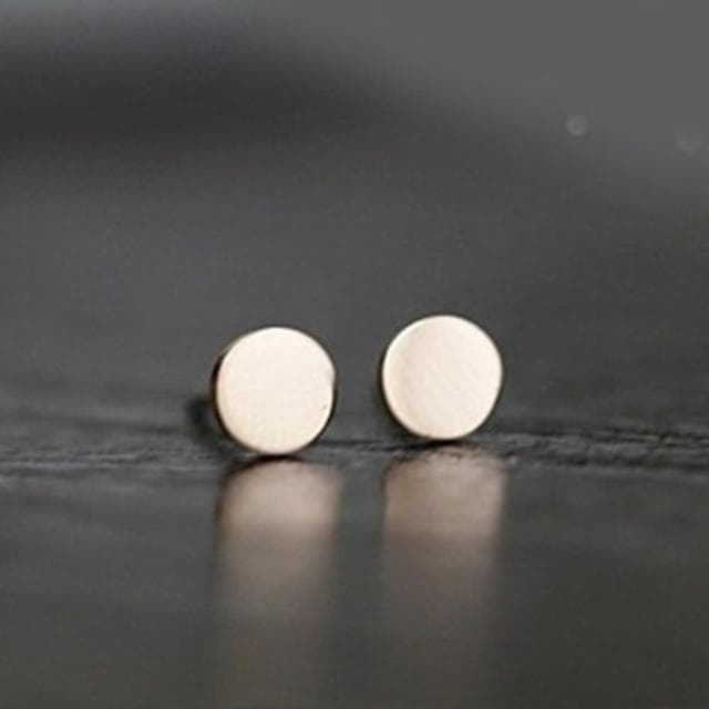 【米蘭精品】現貨+預購 玫瑰金耳環流行飾品時尚簡約百搭小豆豆母親節生日情人節聖誕節交換禮物71at3