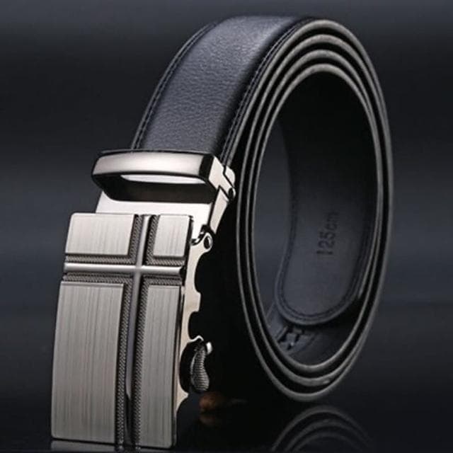 【米蘭精品】現貨+預購 自動皮帶合金扣頭男皮帶-商務男仕腰帶時尚配件聖誕節交換禮物6款73pp282