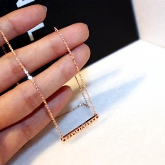 【米蘭精品】現貨+預購 玫瑰金項鍊時尚精緻簡約百搭情人節生日聖誕節交換禮物女飾品73jp61