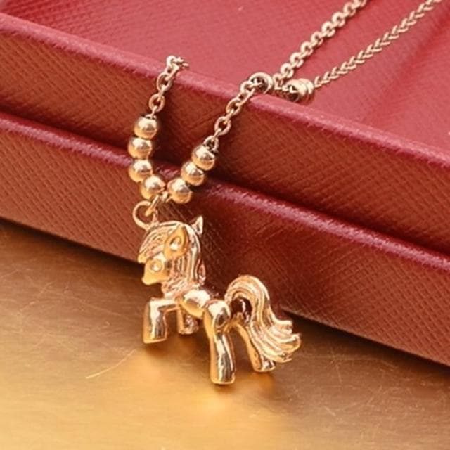 【米蘭精品】現貨+預購 玫瑰金腳鍊流行飾品日韓可愛小馬時尚母親節生日情人節聖誕節交換禮物71ak72
