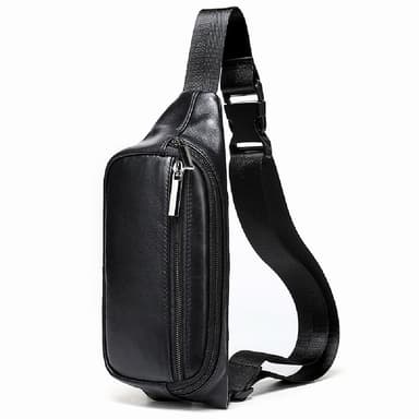 【米蘭精品】現貨+預購 胸包真皮腰包戶外男士斜背防水腰包父親節禮物男包包74es5