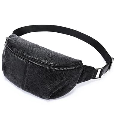 【米蘭精品】現貨+預購 胸包真皮腰包男士時尚真皮胸背斜背父親節禮物男包包74es31