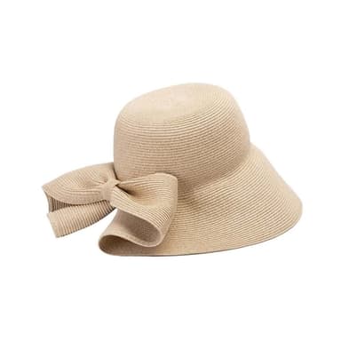 【米蘭精品】現貨+預購 草帽防曬盆帽蝴蝶結大簷圓頂女帽子母親節情人節生日聖誕節交換禮物2色74bw10