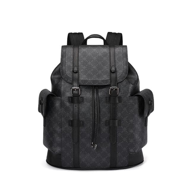 【米蘭精品】現貨+預購 後背包皮革雙肩包印花潮流時尚大容量男包包父親節情人節生日禮物74cv1