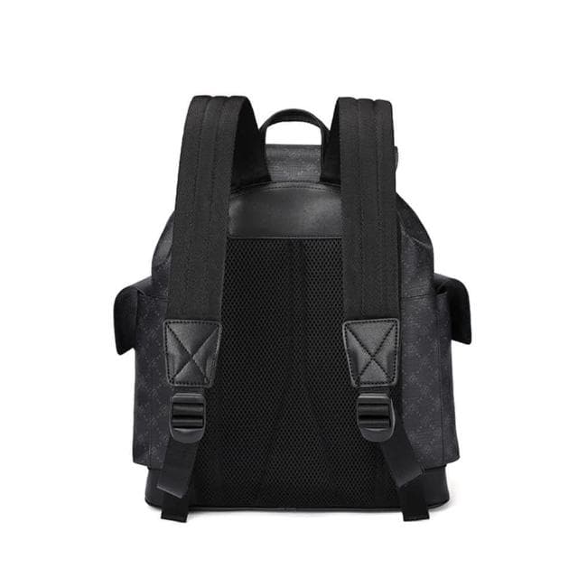 【米蘭精品】現貨+預購 後背包皮革雙肩包印花潮流時尚大容量男包包父親節情人節生日禮物74cv1