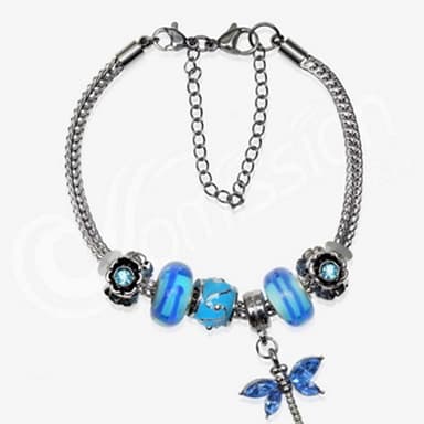 【米蘭精品】現貨+預購 串珠手鍊流行飾品歐美時尚清新小蜻蜓母親節情人節生日聖誕節交換禮物73ay159