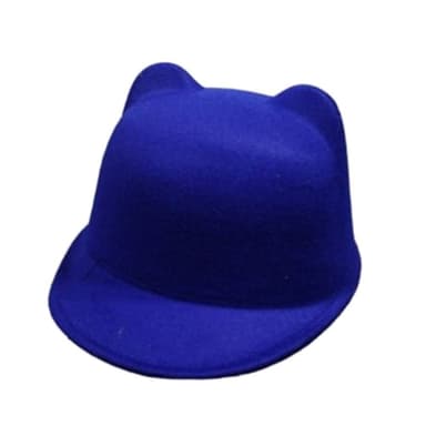 【米蘭精品】現貨+預購 馬術帽毛呢帽可愛小耳朵時尚純色情人節生日聖誕節交換禮物女帽子72b4