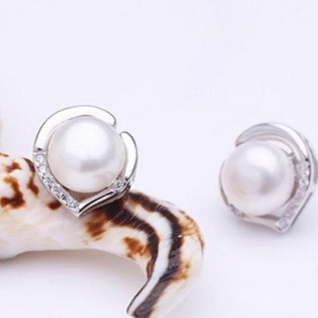 【米蘭精品】現貨+預購 珍珠耳環流行銀飾品水蜜桃精緻質感水果母親節生日情人節聖誕節交換禮物73ah55