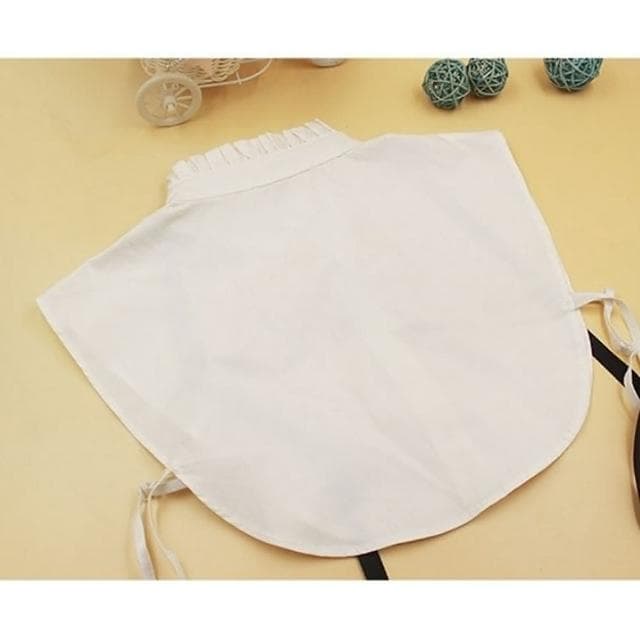 【米蘭精品】現貨+預購 假領子襯衫領片純棉白色荷葉領蝴蝶結女裝配件情人節生日聖誕節交換禮物73vk6